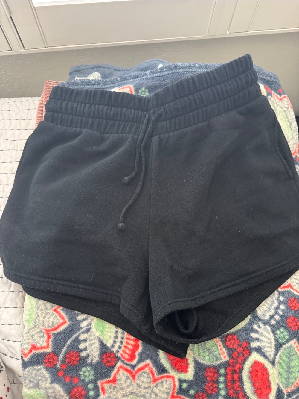 wild fable Black Drawstring Shorts